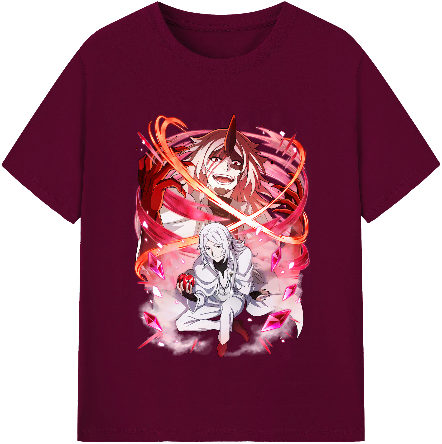 （画像用） 文豪ストレイドッグス Bungo Stray Dogs レディースカジュアルプリントTシャツ（綿100％）